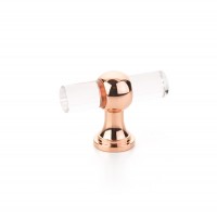 Schaub Lumiere Transitional Knob 2 inches dia Polished Rose Gold