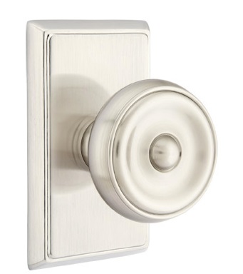Emtek Waverly Knob with Rectangular Rosette