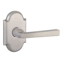 Baldwin Reserve Series Taper Lever with Rustic Arched Rosette