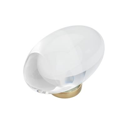 Amerock Glacio 1-3/4 Inch Round Cabinet Knob Clear/Champagne Bronze