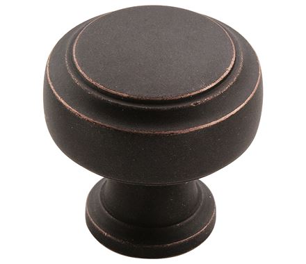 Amerock Highland Ridge 1 3/16 Inch Cabinet Knob Dark Oiled Bronze