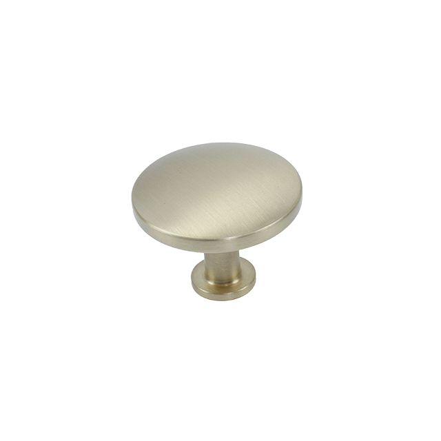 Century Modern Geo 1 1/2 inch Round Knob in Satin Brass