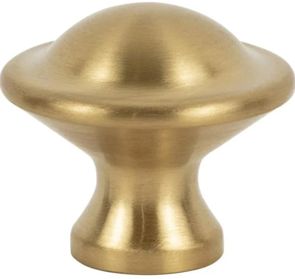 Atlas Homewares Torrance Knob 1 1/8 Inch Matte Gold