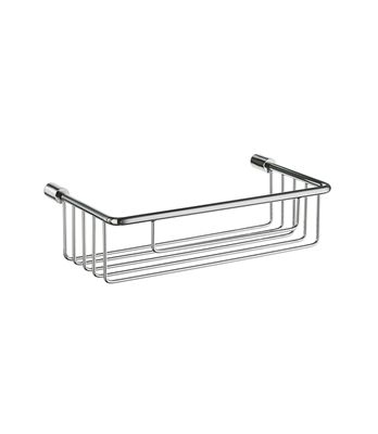 Smedbo Sideline Collection 8 1/2 Inch Single Level Soap Basket - Polished Chrome