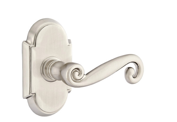 Emtek Rustic Lever with #8 Rosette