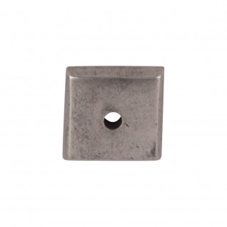 Top Knobs M1445 Aspen Square Backplate 7/8 Inch Silicon Bronze Light