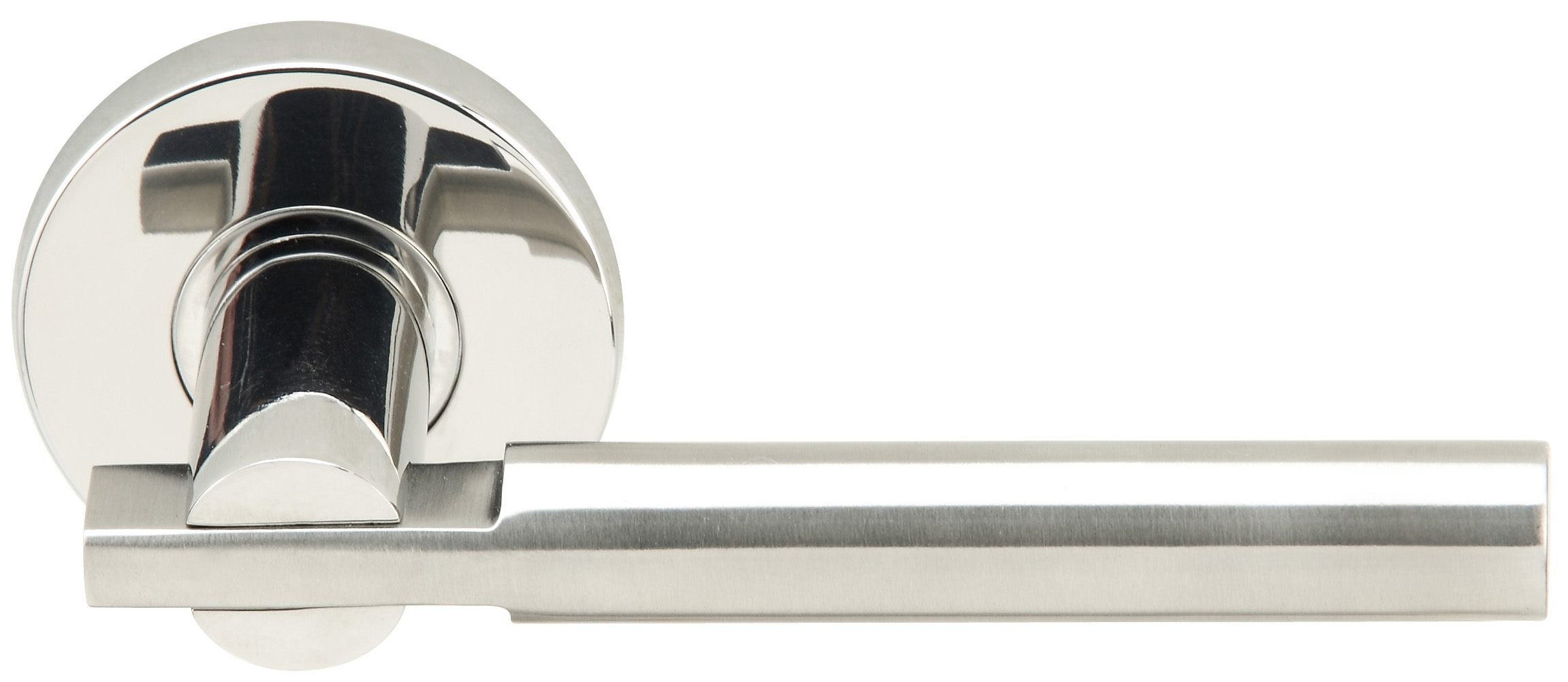 Inox 251 Sequoia Lever Handle with Round Rosette