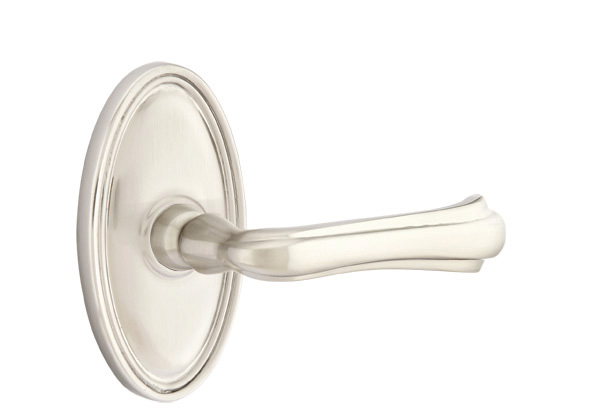 Emtek Wembley Lever with Oval Rosette