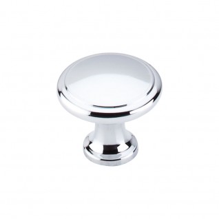 Top Knobs M377 Nouveau 1 1/8 Inch Cabinet Knob Polished Chrome