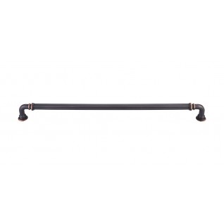 Top Knobs Chareua TK326UM Reeded Pull 12 Inch CC Umbrio