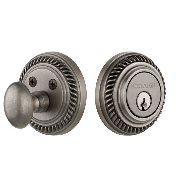 Nostalgic Warehouse Rope Style Single Cylinder Deadbolt