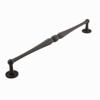 Schaub Atherton 15 inch CC Appliance Pull with Knurled Footplate in Oil Rubbed Bronze