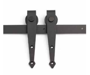 Orca 5' Cabinet Flat Track Kit with Spear Hangers - Black
