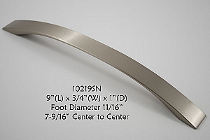 Residential Essentials 10219 Cabinet Pull in Satin Nickel
