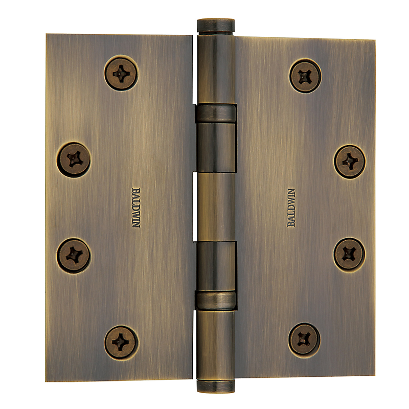Baldwin Estate Series 4 1/2 Inch Ball Bearing Hinge with Square Corner