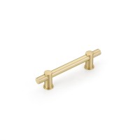 Schaub Fonce 4 inch CC Cabinet Pull in Satin Brass
