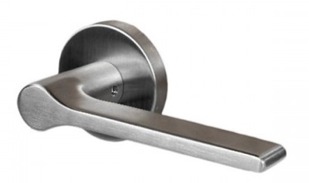 Linnea L07 Stainless Steel Door Lever with Round Rosette