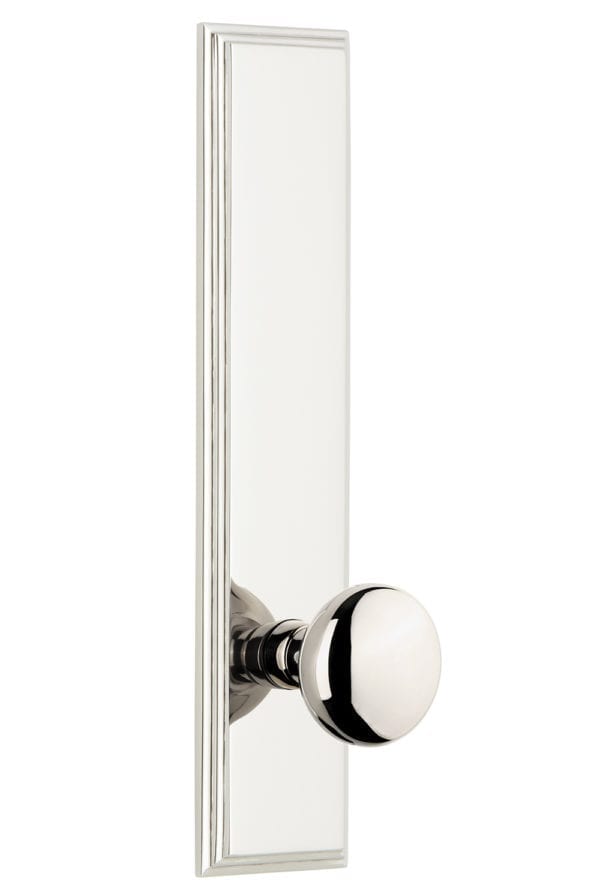 Grandeur Carre Tall Plate with Fifth Avenue Knob