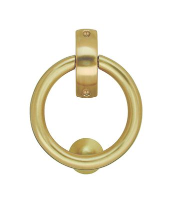 Beslagsboden Design Finnish Ring Door Knocker - Brushed Brass