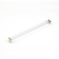 Schaub Positano 320 mm CC Clear Cabinet Pull in Satin Nickel