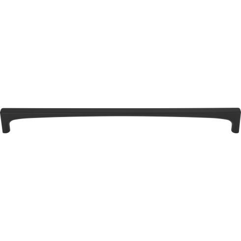 Top Knobs TK1017BLK Riverside Pull 12 Inch CC Flat Black