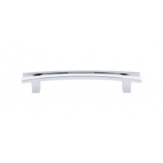 Top Knobs TK86PC Sanctuary I Flared Pull 5 Inch CC Polished Chrome