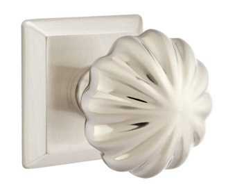 Emtek Melon Knob with Quincy Rosette