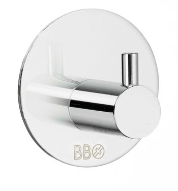 Beslagsboden Design Steel Single Circular Hook - Polished Stainless Steel