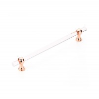 Schaub Lumiere Transitional Appliance pull 12 inch cc Polished Rose Gold