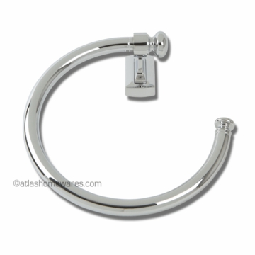 Atlas Homewares Legacy Bath Collection Towel Ring in Polished Chrome