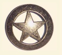 Bucksnort Sheriff Star Cabinet Knob