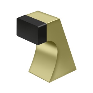 Floor Door Bumper 2 1/2 Inch, Contemporary, Solid Brass