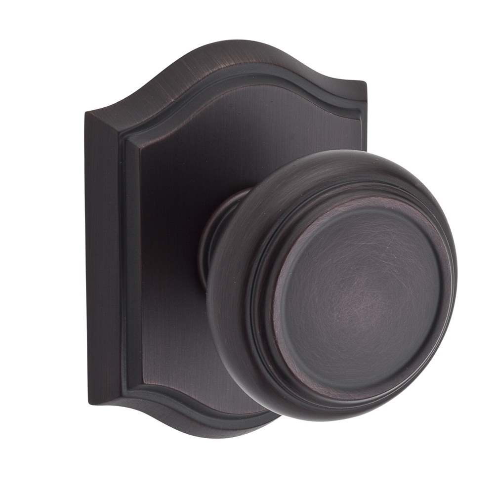 Baldwin Reserve Series Traditional Knob with Traditional Arch Rosette