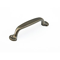 Schaub Country 4 inch CC Cabinet Pull in Antique Nickel
