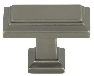 Atlas Homewares Sutton Place Rectangle Knob 1 7/16 Inch Slate