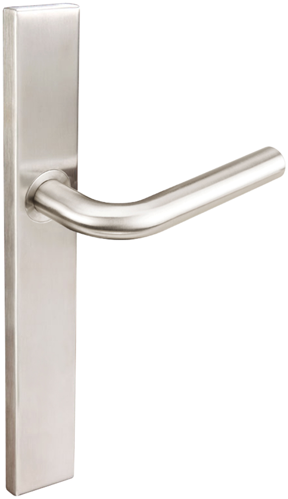 Inox Configuration 6 MU 10 9/16 Inch x 1 21/32 Inch Oval Multi Point Lock Trim Only