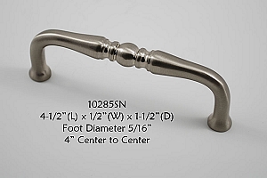 Residential Essentials 10285 Cabinet Pull in Satin Nickel