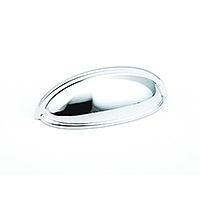 Schaub Traditional Design Cup Pull 3 inch cc Polished Chrome