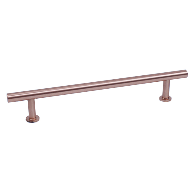 Century Modern Geo 160MM Solid Brass T-Bar in Satin Rose Gold