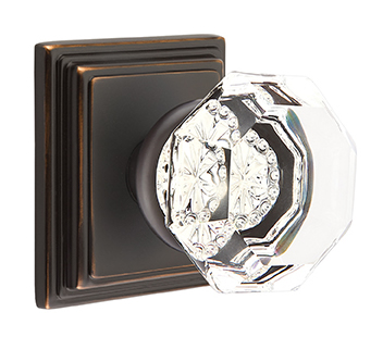 Emtek Old Town Knob with Wilshire Rosette