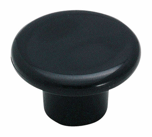 Amerock Allison Value 1 1/4 Inch Plastic Black Cabinet Knob