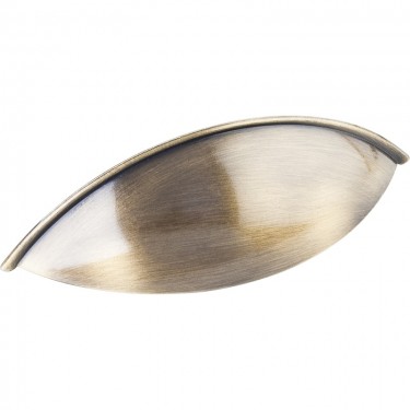 Hardware Resources Bordeaux Brushed Antique Brass Cup Pull