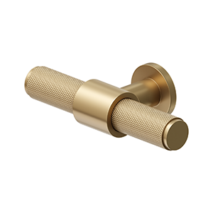Deltana Knurled 3 1/4 Inch Pull, Brushed Brass