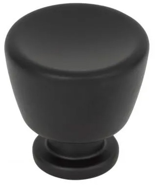 Atlas Homewares Conga Knob 1 1/8 Inch Matte Black