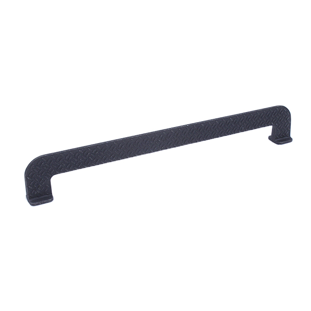 Century Diamond Plate 256MM CC Zinc Cast Pull in Matte Black Steel
