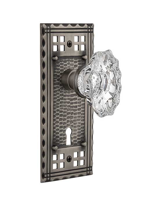 Nostalgic Warehouse Craftsman Plate with Chateau Knob