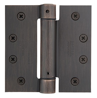 Emtek 4 Inch Steel Spring Door Hinges with Square Corners (pair)