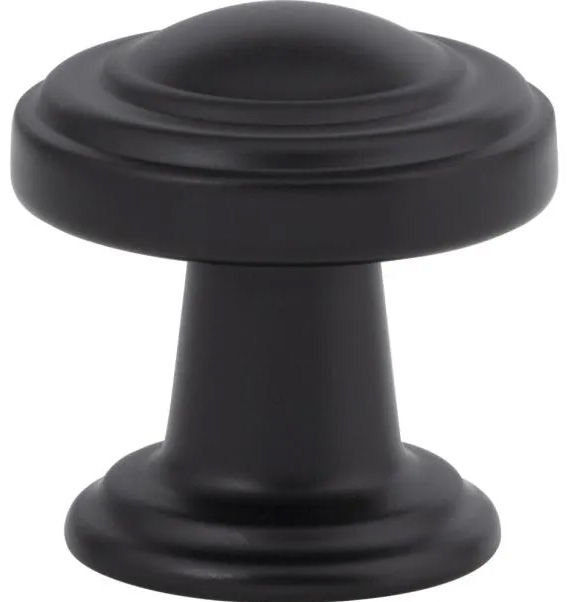 Atlas Homewares Bronte Knob 1 1/8 Inch Matte Black