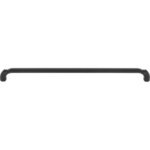 Top Knobs TK1036BLK Pomander Pull 12 Inch CC Flat Black