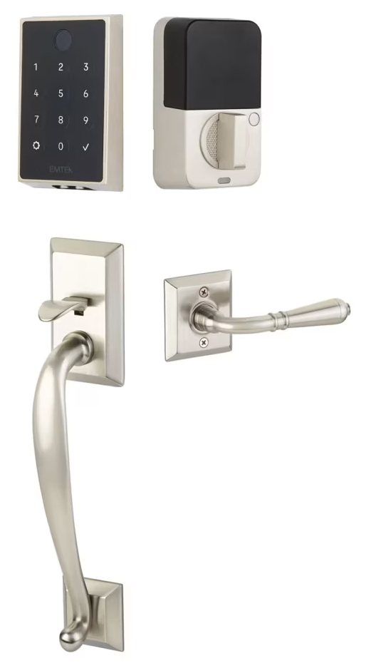 Emtek Empowered 2 Touch Screen Entry Set with Franklin Grip